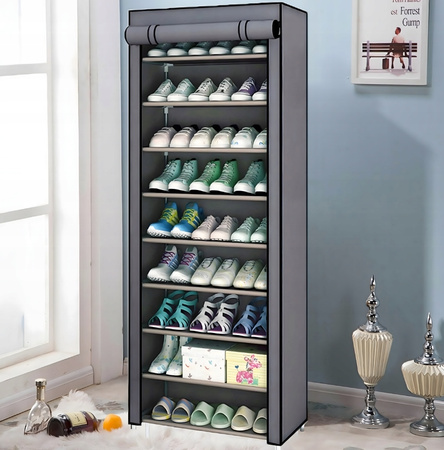 TEKSTYLNA SZAFKA NA BUTY składana obuwie duży regał materiałowy 160cm