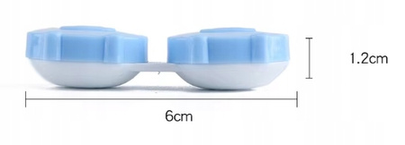 Pojemnik ŚWINKI na SOCZEWKI szkła KONTAKTOWE z oznaczeniem strony PIGS