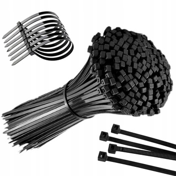 TRYTYTKI OPASKI ZACISKOWE 100szt 200mm trytki kablowe taśma opaska zaciski