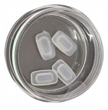 NOSKI DO OKULARÓW 4szt 11x6mm antypoślizgowe transparentne wciskane