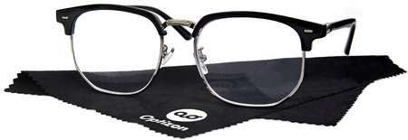 OKULARY KOREKCYJNE METALOWE +1,00 solidne trwałe do czytania