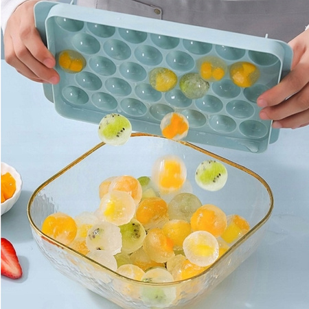 FOREMKA DO TWORZENIA KULEK LODOWYCH pojemnik na okrągłe kostki lodu