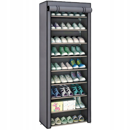 TEKSTYLNA SZAFKA NA BUTY składana obuwie duży regał materiałowy 160cm