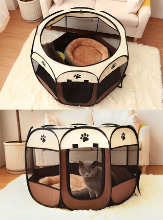 KOJEC XXXL DLA ZWIERZĄT PSA KOTA ZAGRODA SKŁADANY LEGOWISKO PRZENOŚNY 114cm