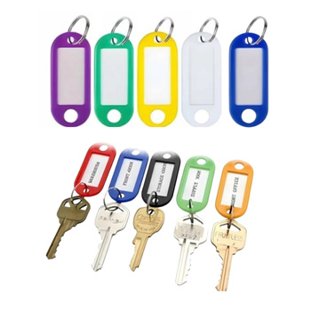 BRELOKI IDENTYFIKATORY DO KLUCZY 5szt mix kolorów zawieszki breloczki