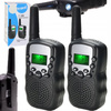 WALKIE TALKIE 2 SZT KRÓTKOFALÓWKI DUŻY ZASIĘG DO 3 KM ŁOKI TOKI CZARNE