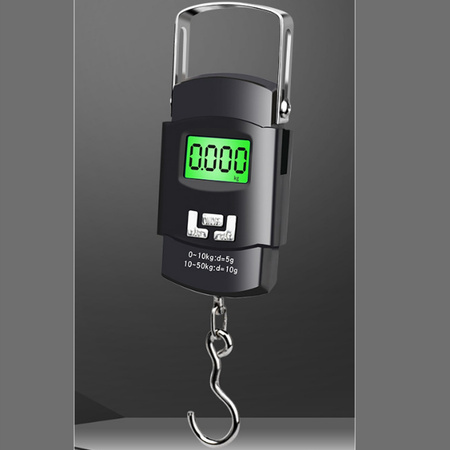 WAGA HAKOWA CYFROWA ELEKTRONICZNA 50 kg WISZĄCA BAGAŻOWA RĘCZNA