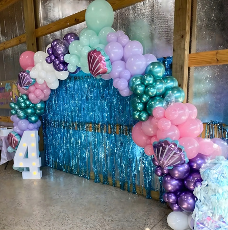 BALONOWA GIRLANDA ZESTAW BALONÓW URODZINOWYCH syrenka 97ele