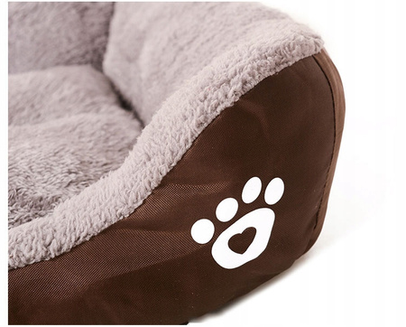 MIĘKKIE LEGOWISKO L 45x30 dla psa kota ciepła poduszka kojec kanapa