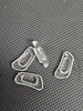 NOSKI DO OKULARÓW 4szt 12,5x6mm antypoślizgowe transparentne wciskane