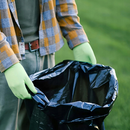 WORKI NA ŚMIECI 120L 7szt czarne super mocne do segregacji