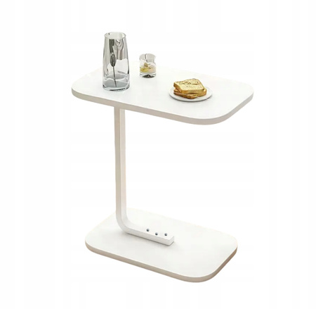 STOLIK KAWOWY POMOCNICZNY BOCZNY NOCNY KSZTAŁT LITERY C DO SALONU