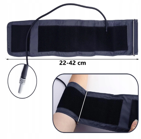 MANKIET DO CIŚNIENIOMIERZA uniwersalny rękaw z wężykiem 22-42cm