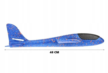 Samolot Styropianowy Szybowiec 48CM Zabawka Rzutka Duży Ze Styropianu Lekki
