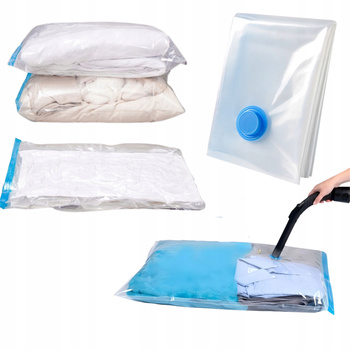 WOREK PRÓŻNIOWY 50x70 do pakowania odzieży pościeli poduszek mocny