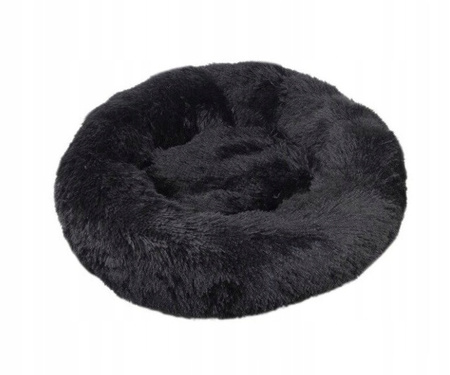 Pluszowe miękkie legowisko dla psa kota ciepła poduszka kojec czarne