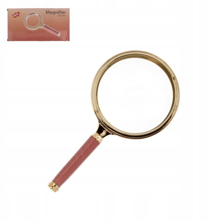LUPA DO CZYTANIA POWIĘKSZAJĄCA ZŁOTA SZKŁO POWIĘKSZAJĄCE UNIWERSALNA