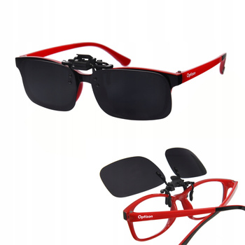 LUSTRZANKI NAKŁADKA PRZECIWSŁONECZNA na okulary uchylna z polaryzacją