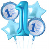ZESTAW BALONÓW ROCZEK niebieski balony na przyjęcie urodzinowe imprezę 5ele