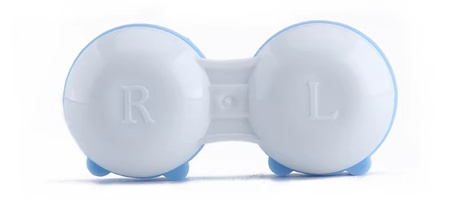 Pojemnik ŚWINKI na SOCZEWKI szkła KONTAKTOWE z oznaczeniem strony PIGS