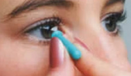 Aplikator do zakładania soczewek kontaktowych silikonowa przyssawka