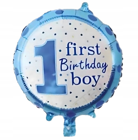 ZESTAW BALONÓW ROCZEK niebieski balony na przyjęcie urodzinowe imprezę 5ele