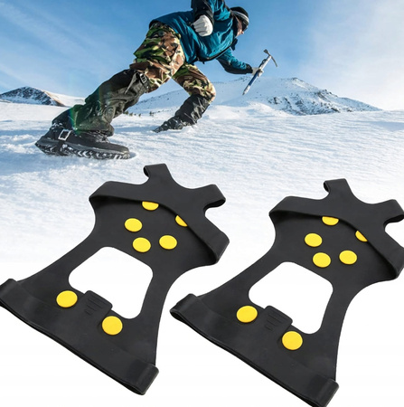 RACZKI ANTYPOŚLIZGOWE NA BUTY gumowe raczki nakładki kolce zimowe r 39-44