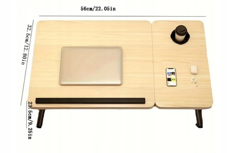 STOLIK POD LAPTOPA KOMPUTER DO ŁÓŻKA PODSTAWKA SKŁADANY MOBILNY REGULOWANY