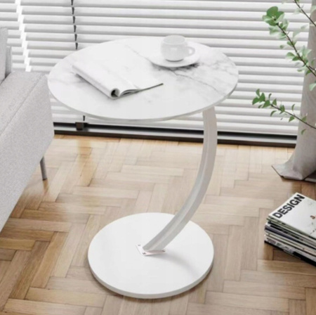 STOLIK KAWOWY BOCZNY OKRĄGŁY pomocniczy narożny do salonu