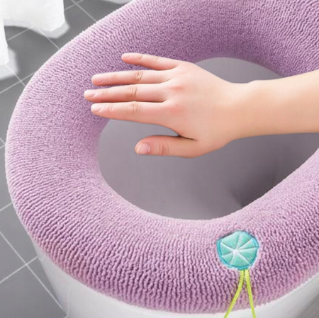 Pokrowiec na deskę sedesową miękka nakładka na sedes WC plusz delikatny