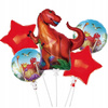 ZESTAW BALONÓW DINOZAURY balony na przyjęcie urodzinowe imprezę 5ele