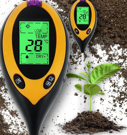 TESTER OGRODNICZY KWASOMIERZ miernik PH gleby temperatury wilgotności