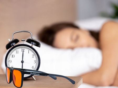 OKULARY BlueDefender BLOKUJĄCE ŚWIATŁO NIEBIESKIE na noc do komputera