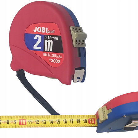 METRÓWKA MIARKA ZWIJANA 2m taśma miernicza z blokadą 19mm auitomatyczna