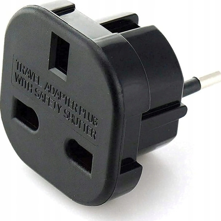 ADAPTER ANGIELSKA PRZEJŚCIÓWKA podróżna wtyczka UK na PL Anglia-Polska