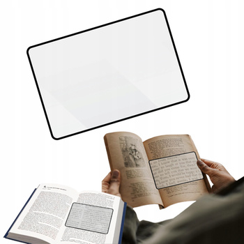 FOLIA SZKŁO POWIĘKSZAJĄCE podręczna lupa do czytania elastyczna 12x18