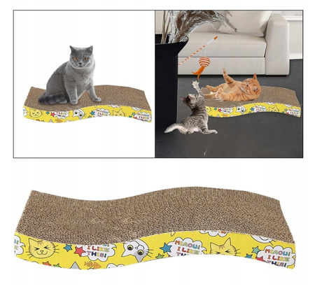 DRAPAK DLA KOTA KARTONOWY FALA DO DRAPANIA MATA LEGOWISKO FALOWANY EKO