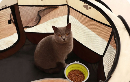 KOJEC DLA ZWIERZĄT DLA PSA KOTA ZAGRODA SKŁADANY LEGOWISKO PRZENOŚNY