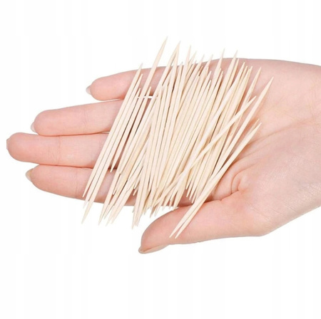 WYKAŁACZKI DREWNIANE 300 sztuk do zębów koreczki pikery 6,5cm