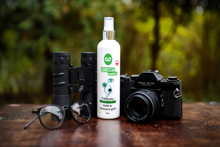 LensClean SENSITIVE BEZ ALKOHOLU płyn do czyszczenia okularów + ściereczki