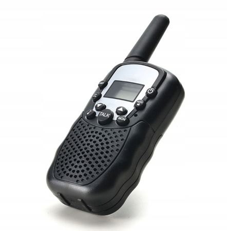 WALKIE TALKIE 2 SZT KRÓTKOFALÓWKI DUŻY ZASIĘG DO 3 KM ŁOKI TOKI CZARNE