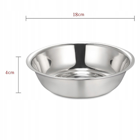 MISKA ANTYPOŚLIZGOWA stalowa nierdzewna DLA PSA KOTA karmę wodę 0,7L 18cm
