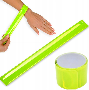 OPASKA ODBLASKOWA NA RĘKĘ NOGĘ samozaciskowa dla dzieci dorosłych bieganie