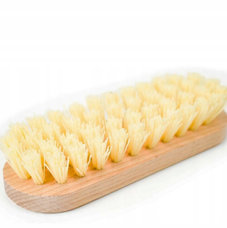 DREWNIANA SZCZOTKA GOSPODARCZA do szorowania 13cm mocne włosie do podłogi