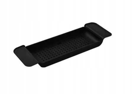 PÓŁKA na wannę łazienkowy organizer rozsuwany taca deska REGULOWANA czarna