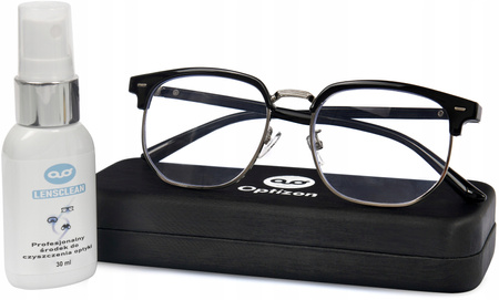 OKULARY KOREKCYJNE METALOWE +2,00 solidne trwałe do czytania