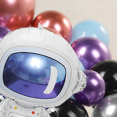 BALONOWA GIRLANDA ZESTAW BALONÓW URODZINOWYCH astronauta 108ele
