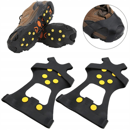 RACZKI ANTYPOŚLIZGOWE NA BUTY gumowe raczki nakładki kolce zimowe r 39-44