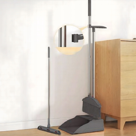 ZESTAW DO SPRZĄTANIA Zmiotka Szufelka Kij Myjka do Okien Szyb 3w1