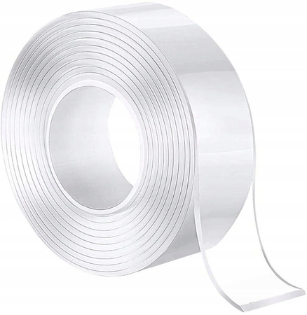 Nanotaśma dwustronna bezbarwna super mocna montażowa wodoodporna 3m